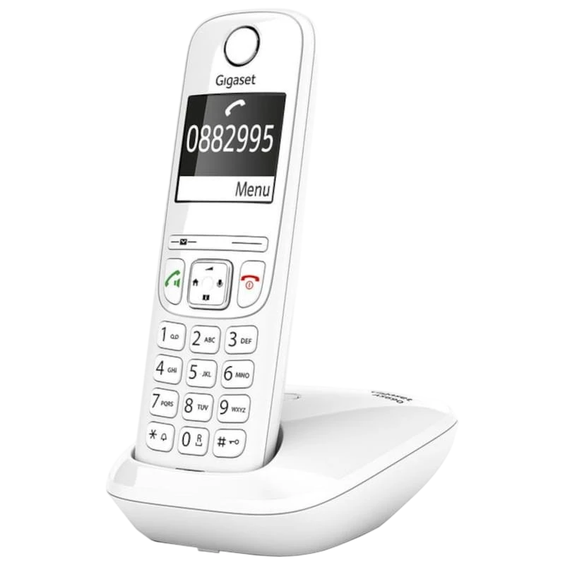 Gigaset AS690 Teléfono DECT/analógico Blanco - Teléfono Fijo