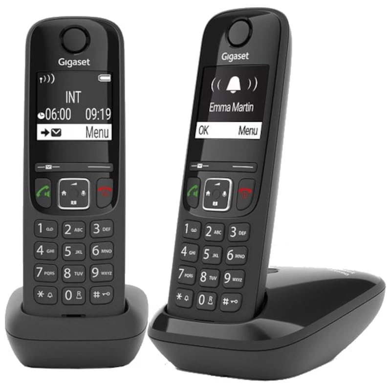 Gigaset AS690 Duo Telefone DECT/analógico Preto - Telefone Fixo
