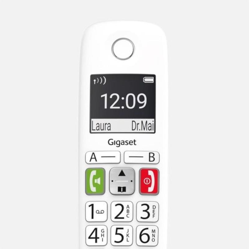 Menú de Gigaset E290 Duo Teléfono DECT/analógico Blanco - Teléfono