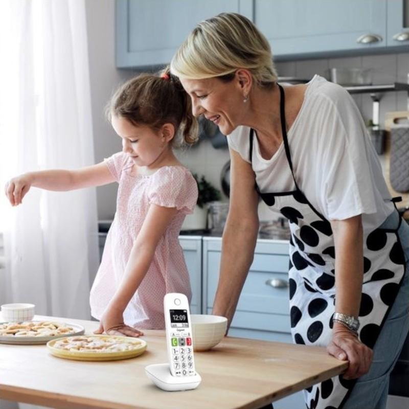 Cómodo Gigaset E290 Duo Teléfono DECT/analógico Negro - Teléfono