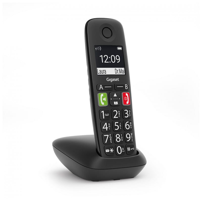 Gigaset S30852-H2901-D201 DECT/analógico Negro - Teléfono imagen derecha