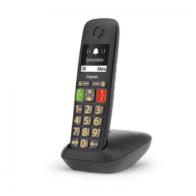 Gigaset S30852-H2901-D201 DECT/analógico Negro - Teléfono imagen izquierda
