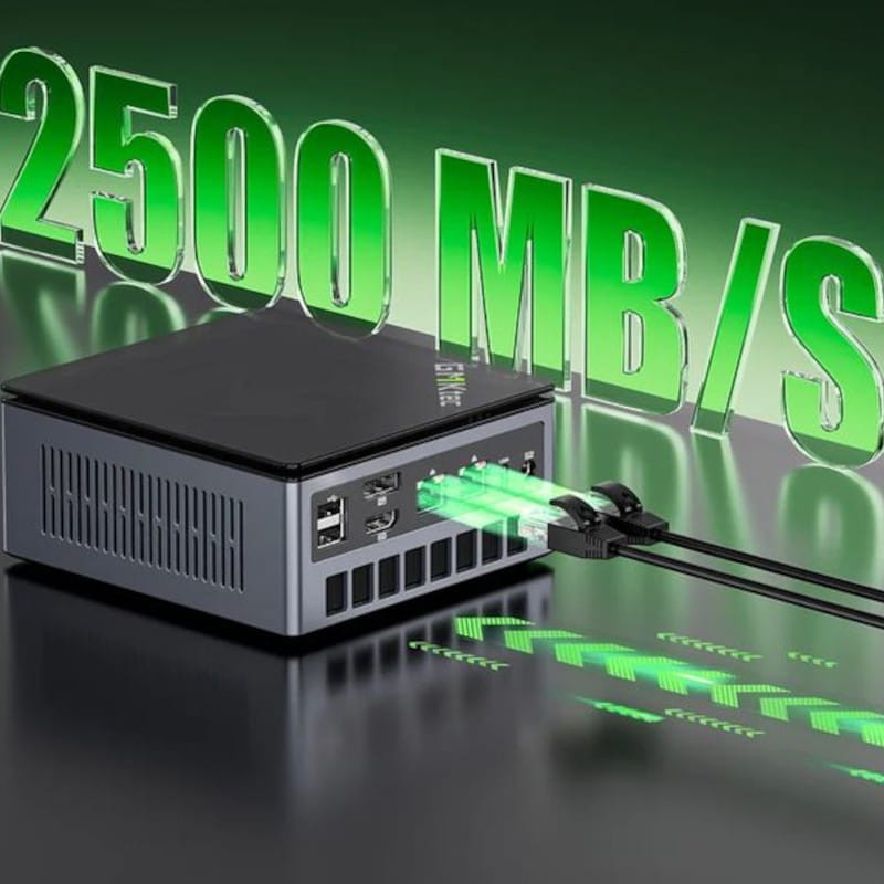 Ethernet de GMKtec NucBox M7 AMD Ryzen 7 Pro 6850H/16 Go DDR5/512 Go SSD/Windows 11 Pro Argent - Mini PC