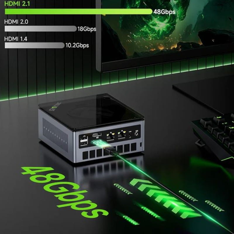 Adaptable GMKtec NucBox M7 AMD Ryzen 7 Pro 6850H/16 Go DDR5/512 Go SSD/Windows 11 Pro Argent - Mini PC