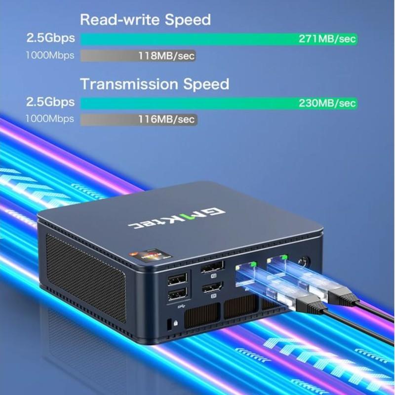 Connexion de GMKtec NucBox M5 Plus Ryzen 7 5825U/32Go/1To Noir - Mini PC