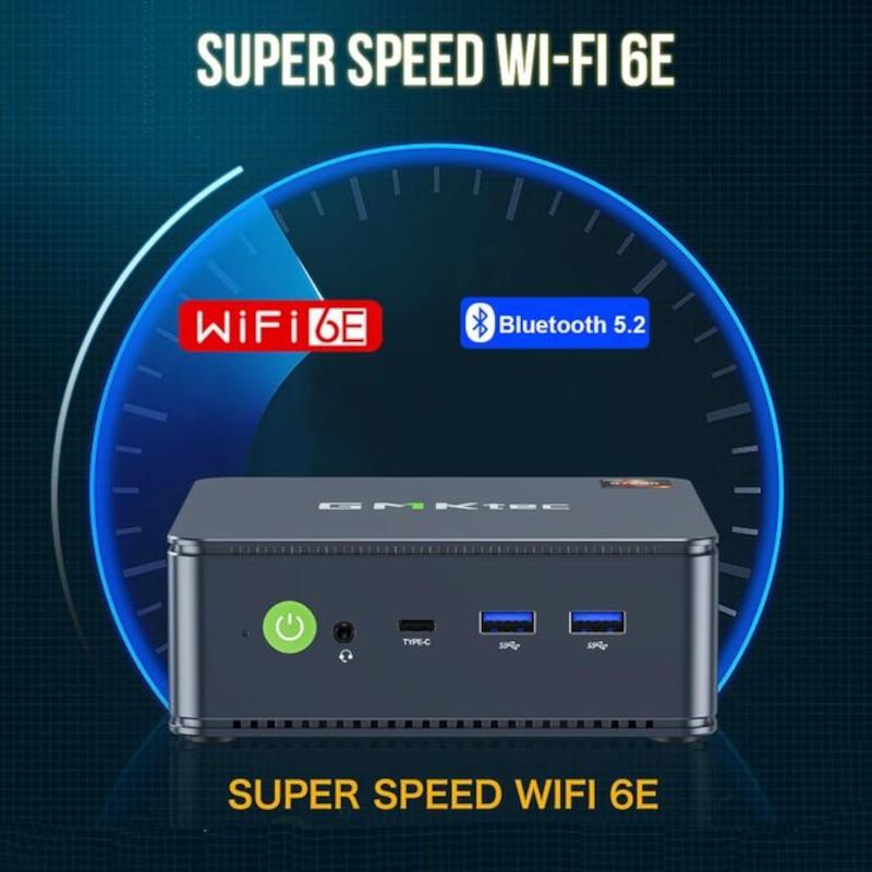 WiFi 6 de GMKtec NucBox M5 Plus Ryzen 7 5825U/32Go/1To Noir - Mini PC