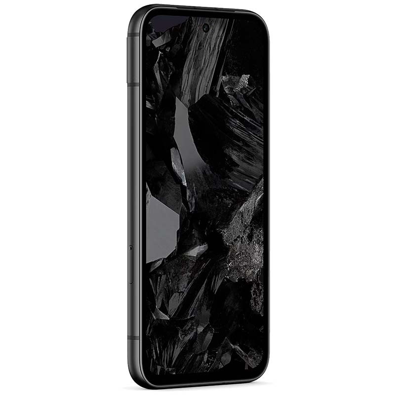 Teléfono móvil Google Pixel 8a 5G 8GB/128GB Obsidiana Renovado - Estado Excelente Vista frontal lado derecho