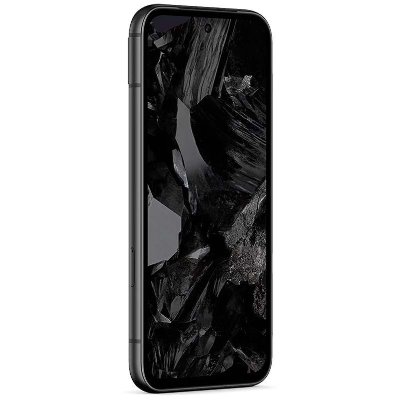 Teléfono móvil Google Pixel 8a 5G 8GB/128GB Obsidiana Renovado - Estado Excelente Vista frontal lado derecho