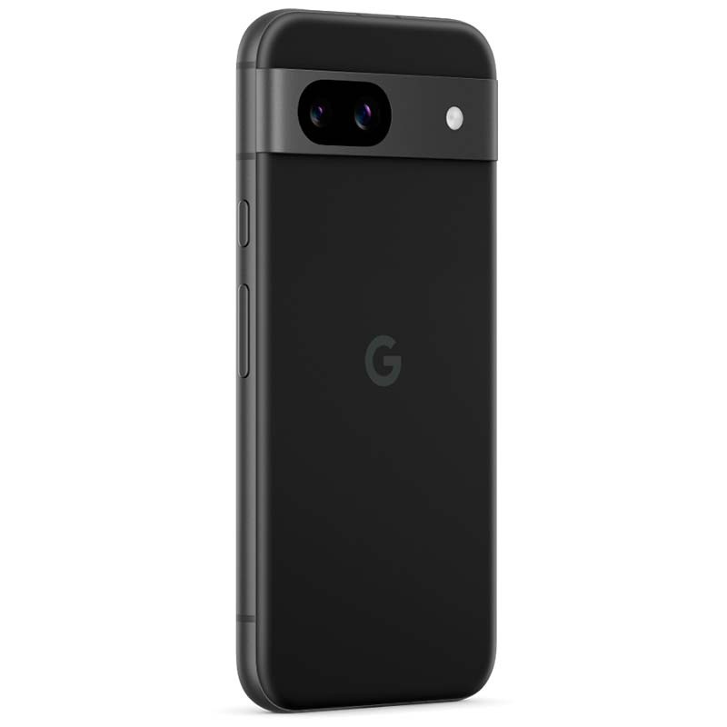 Teléfono móvil Google Pixel 8a 5G 8GB/128GB Obsidiana Renovado - Estado Excelente Vista trasera lado derecho