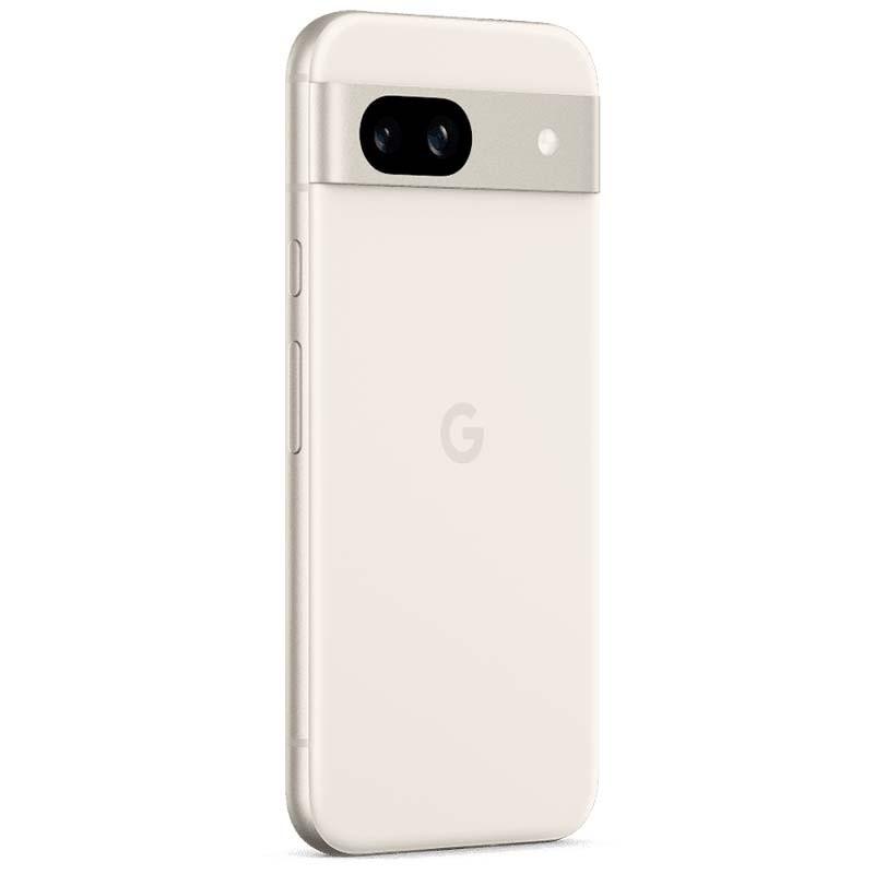 Teléfono móvil Google Pixel 8a 5G 8GB/128GB Porcelana Renovado - Estado Excelente Vista trasera lado derecho