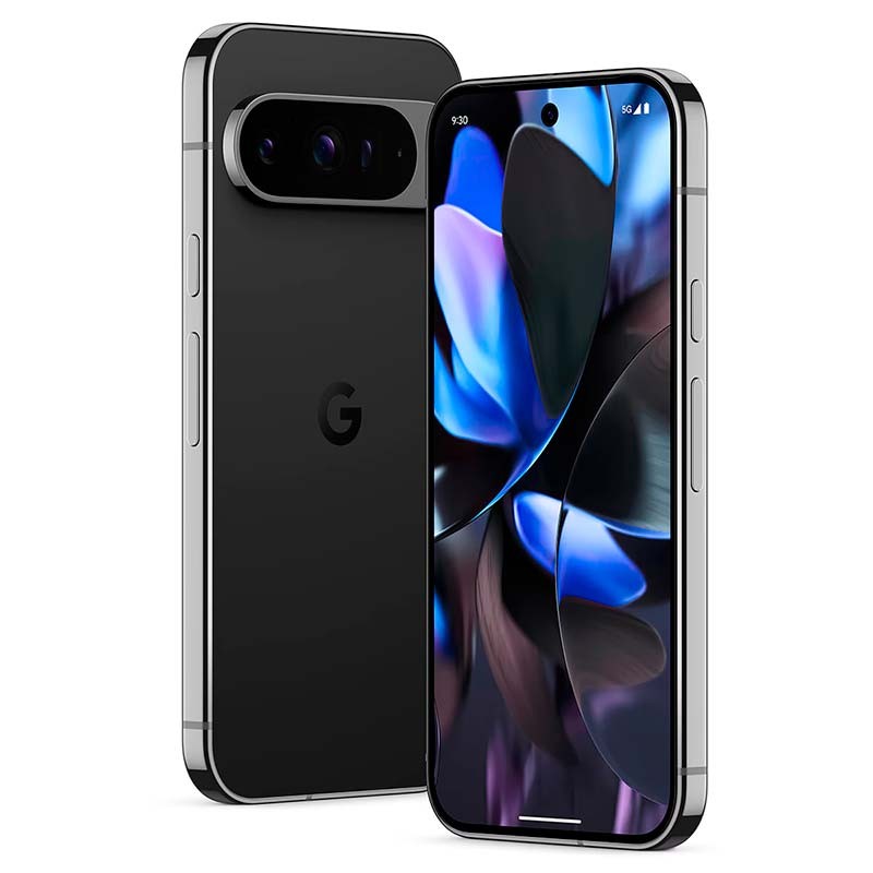 Google Pixel 9 Pro 5G 16GB/256GB Obsidiana - vista frontal, trasera y lateral