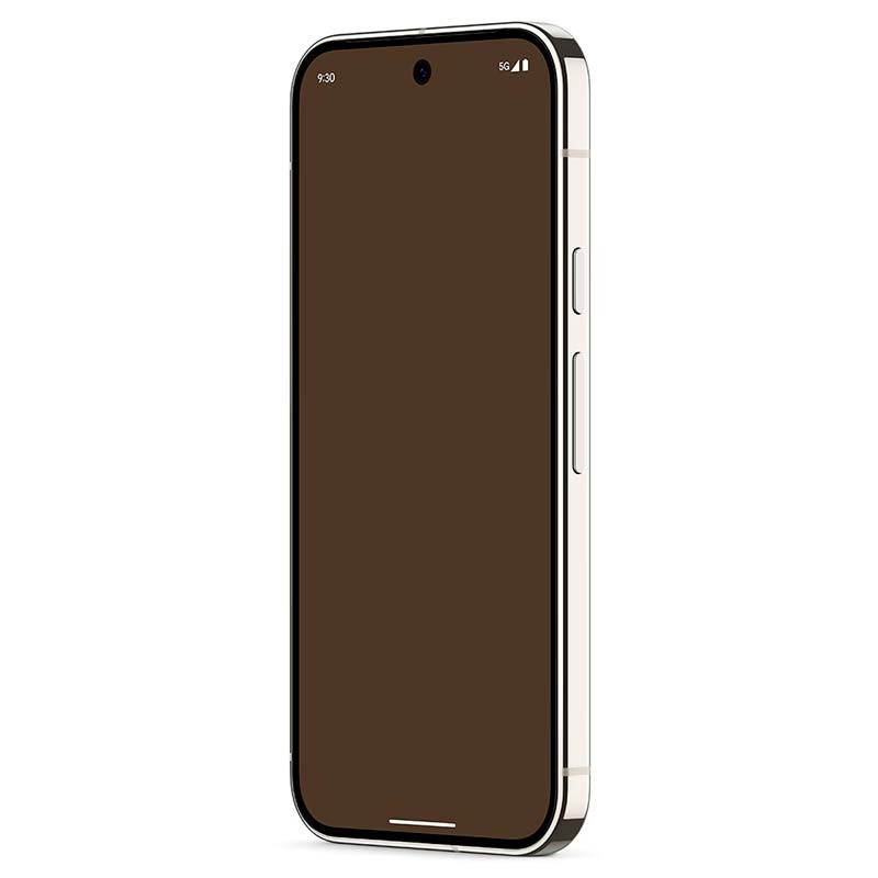 Google Pixel 9 Pro 5G 16Go/128Go Porcelaine - vue de face et latérale