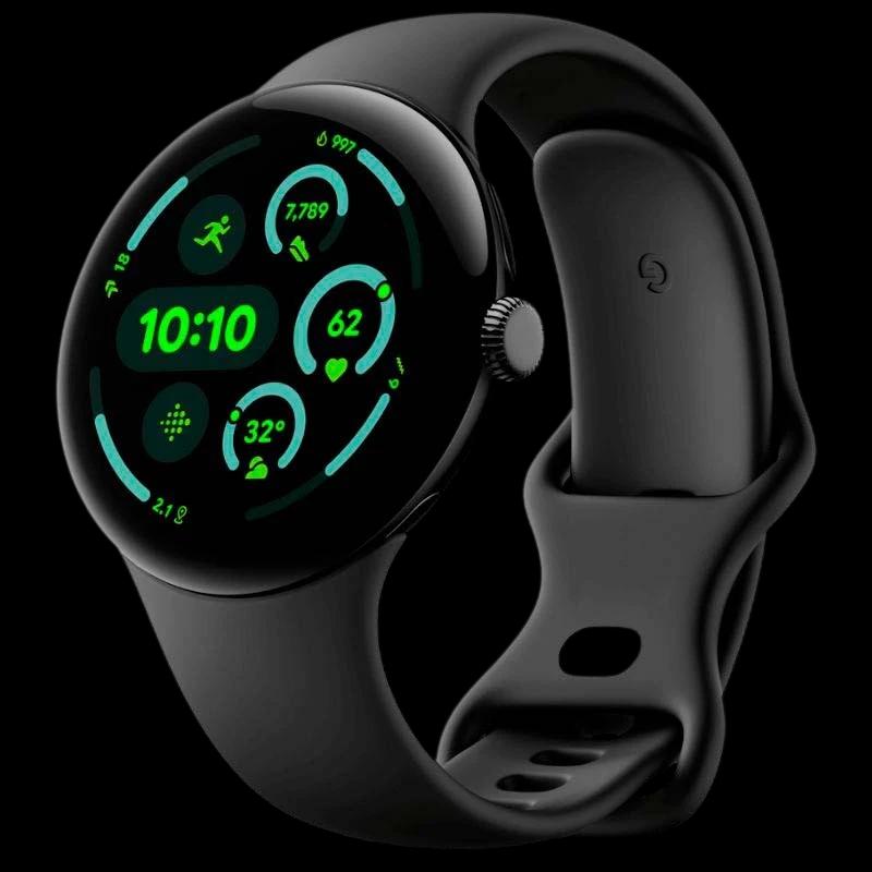 Google Pixel Watch 3 45mm Wi-Fi Preto com Bracelete Obsidiana