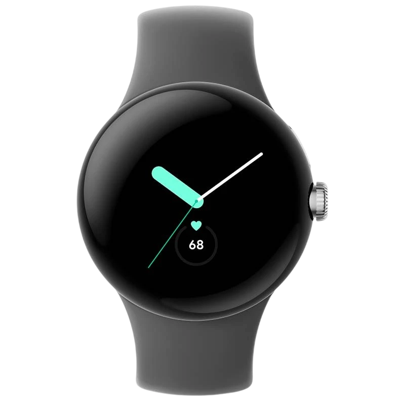 Google Pixel Watch Wi-Fi Argent avec Bracelet Charbon