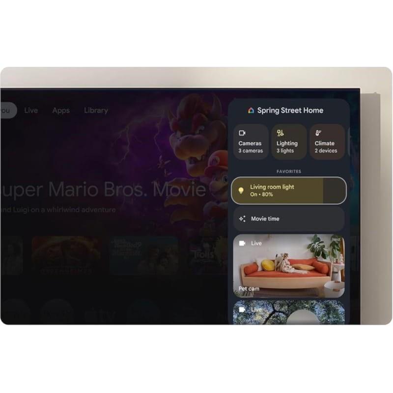 APPs de Google TV Streamer 4K avec IA et commande vocale Porcelaine - Android TV