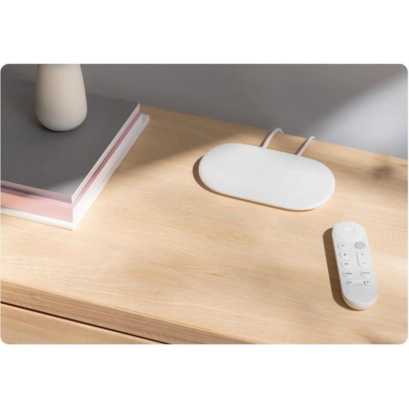 Élégant de Google TV Streamer 4K avec IA et commande vocale Porcelaine - Android TV