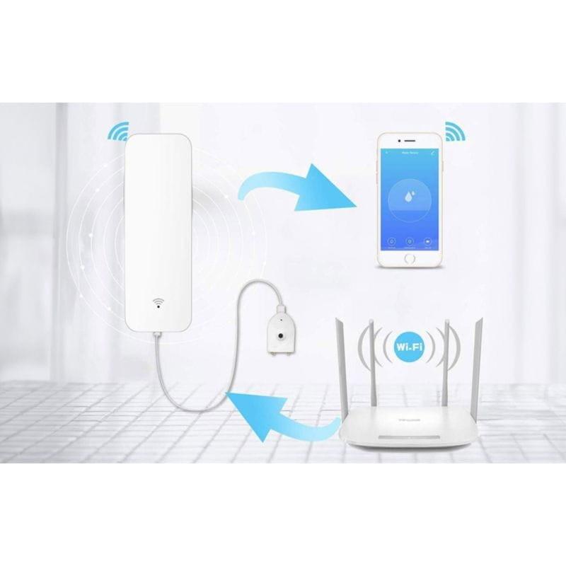 Sensor de fuga de água inteligente Gosund S5 funciona com pilhas AAA
