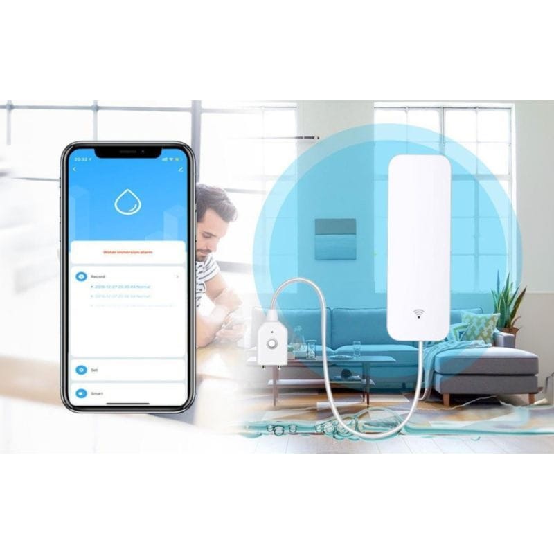 Sensor inteligente de fugas de água Gosund S5 com cabo de 1 metro