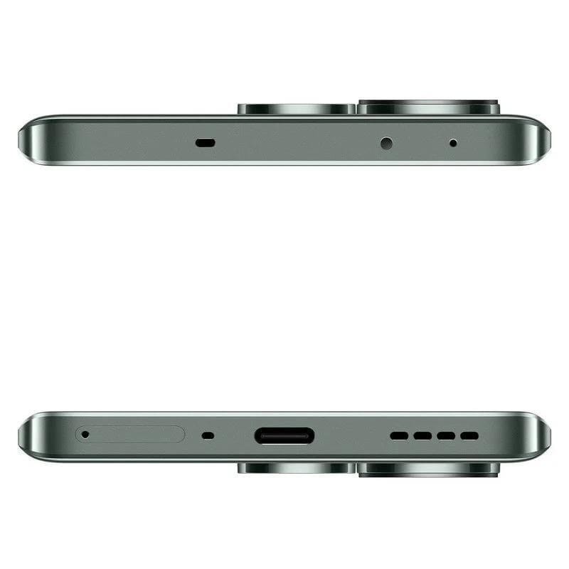 Realme GT6 8GB/256GB Verde - Imagem de perfil do telemóvel com vista para a porta de carregamento