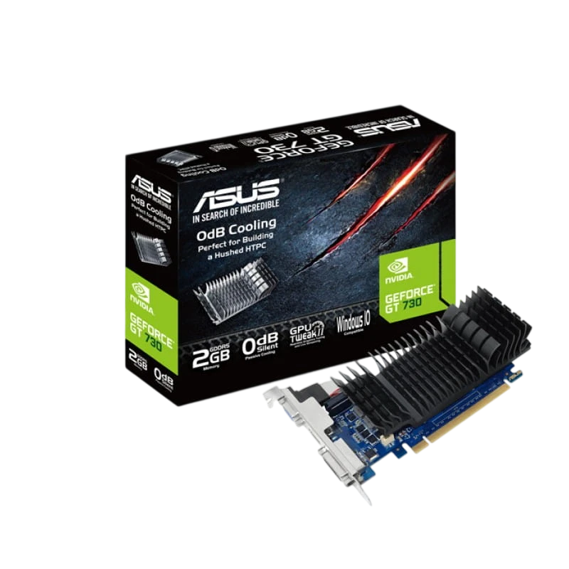 ASUS GT730-SL-2GD5-BRK NVIDIA GeForce GT 730 2 GB GDDR5 Preto, Azul - Placa Gráfica