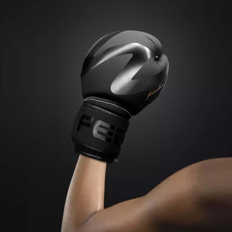 acolchamiento de los Guantes de Boxeo Xiaomi FED con talla 10 OZ y color negro