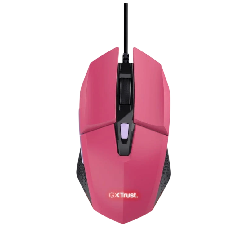 Trust GXT109P FELOX USB tipo A Rosa - Ratón Gaming - 6400 DPI