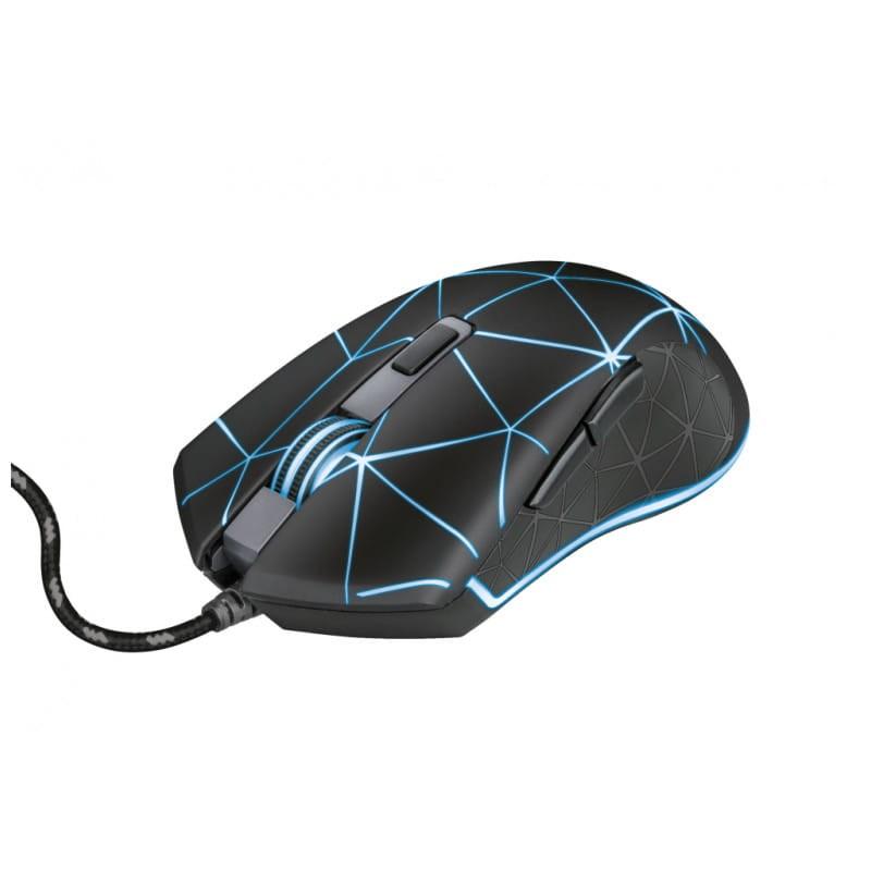 Trust GXT 133 Locx USB Preto - Rato para jogos - 4000 DPI azul