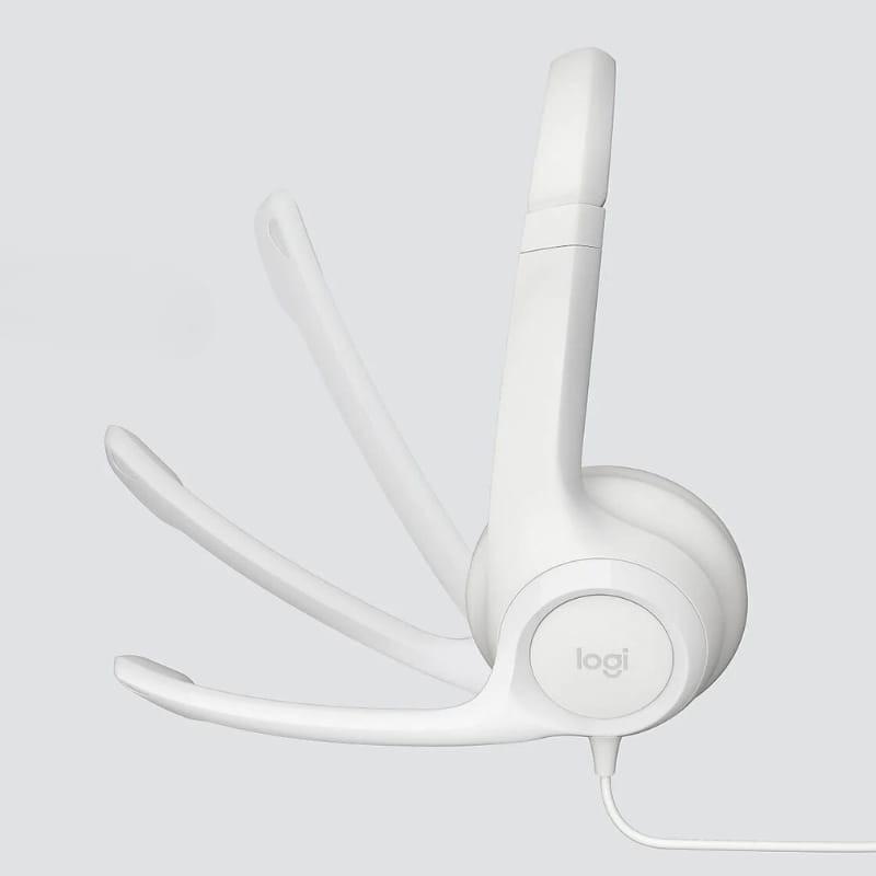 Logitech H390 Blanco - Auriculares PC imagen del movimiento del micrófono
