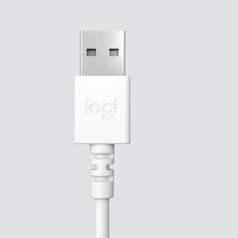 Logitech H390 Blanco - Auriculares PC cable