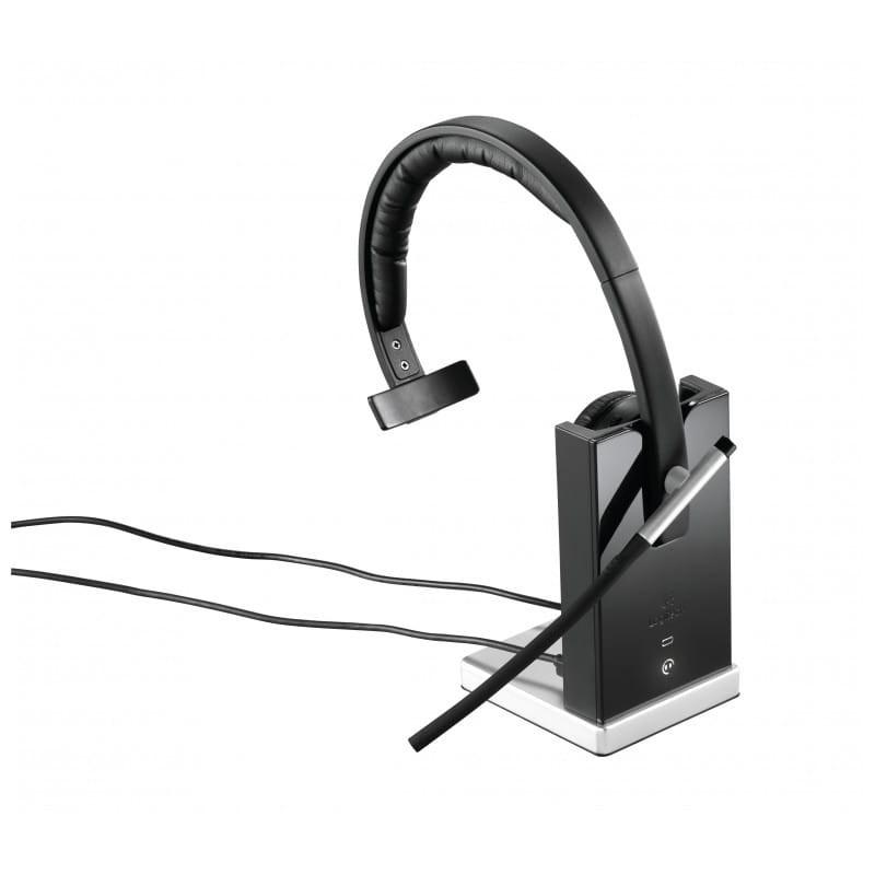 Logitech H820e Wireless Black - Auscultadores para PC com suporte
