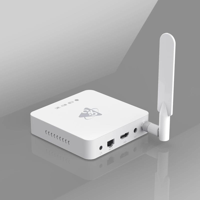 Lateral de H96 Max M12 S928X 4GB/64GB WiFi 6 Blanco - Android TV