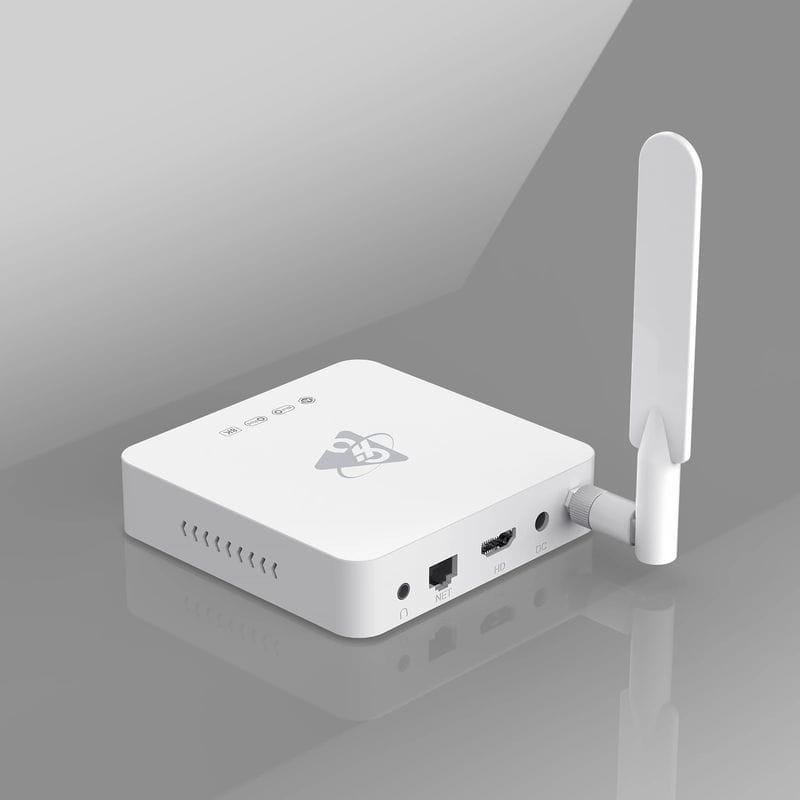 Lateral de H96 Max M12 S928X 4GB/64GB WiFi 6 Blanco - Android TV