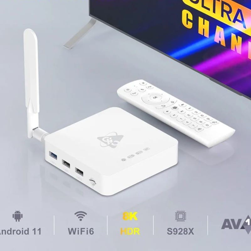 Caracteristicas de H96 Max M12 S928X 4GB/64GB WiFi 6 Blanco - Android TV