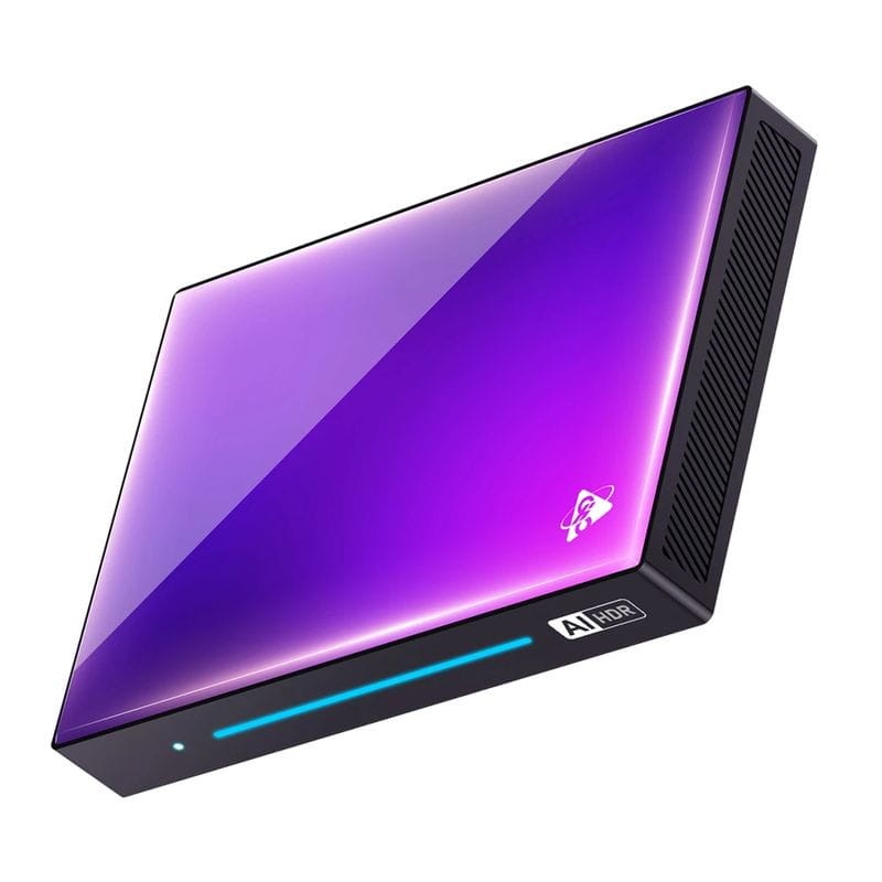 Lateral de H96 Max M9 RK3576 8GB/128GB Wifi 6 Negro - Android TV