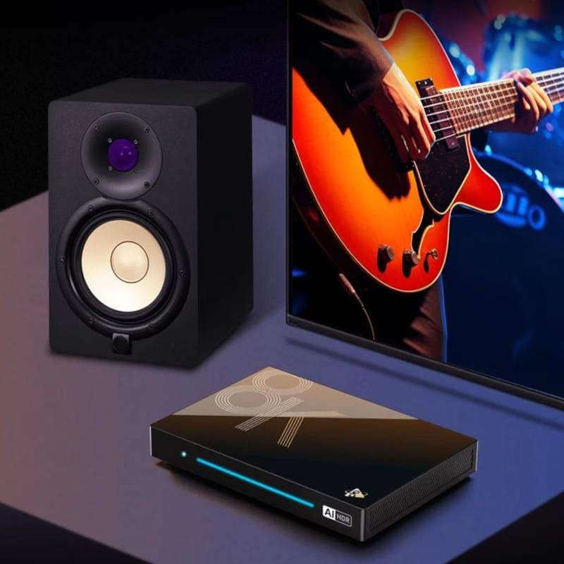 Sonido de H96 MAX M9S 8K RK3576 8GB/128GB Wifi 6 Android 14 Negro - Android TV