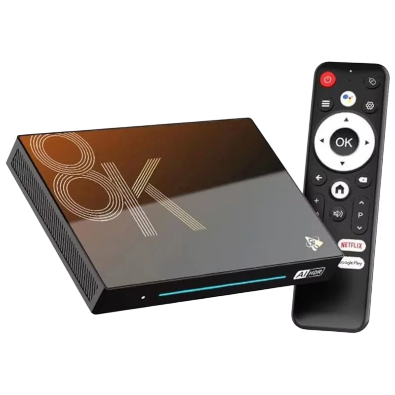 H96 MAX M9S 8K RK3576 4GB/32GB Wifi 6 Android 14 Negro - Android TV