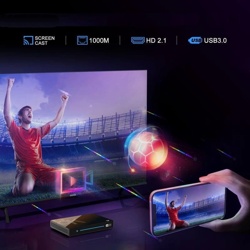 Imagen de H96 MAX M9S 8K RK3576 8GB/128GB Wifi 6 Android 14 Negro - Android TV