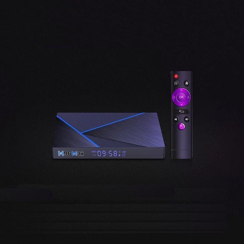 Vista frontal de H96 Max V56 RK3566 8GB/64GB Wifi Dual Android 12 - Android TV