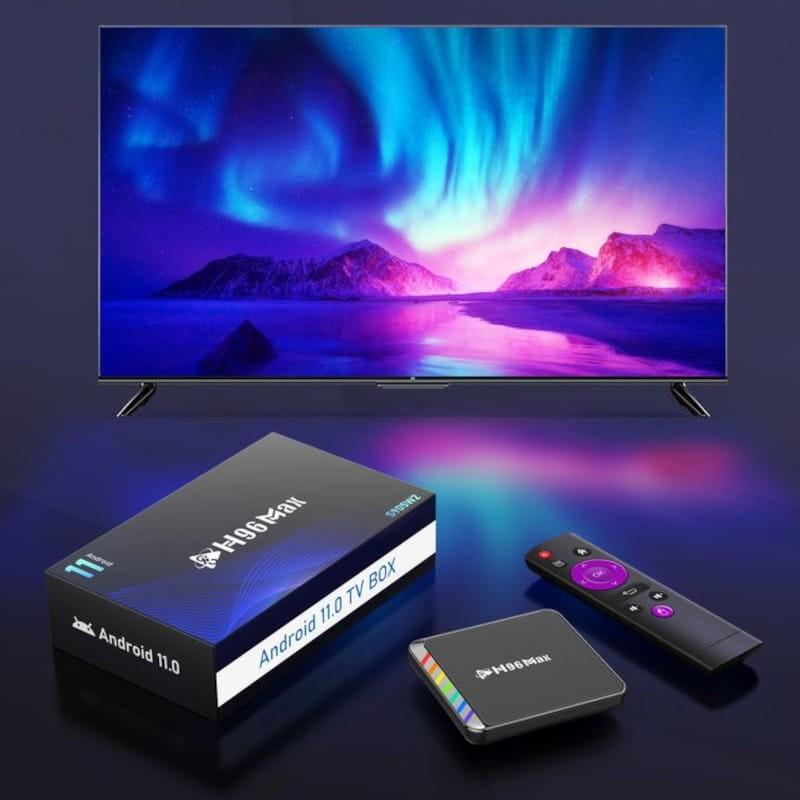 WiFi 6 de H96 Max W2 S905W2 2GB/16GB 4K Wifi 6 AV1 Android 11 - Android TV
