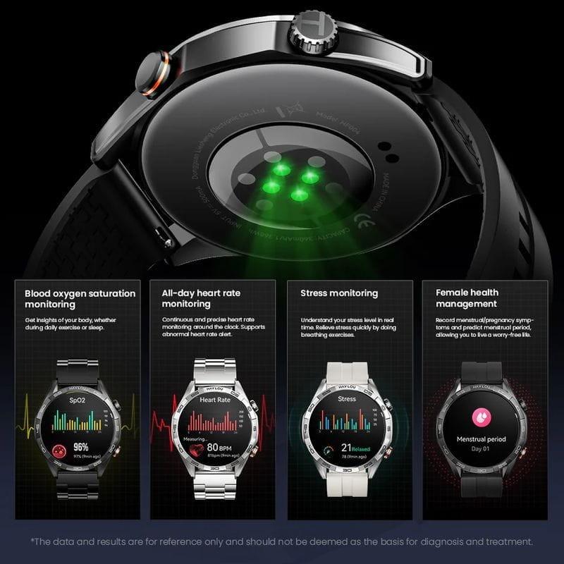 Saúde de Haylou Solar 5 Prata Pack 2 Correias - Relógio Inteligente