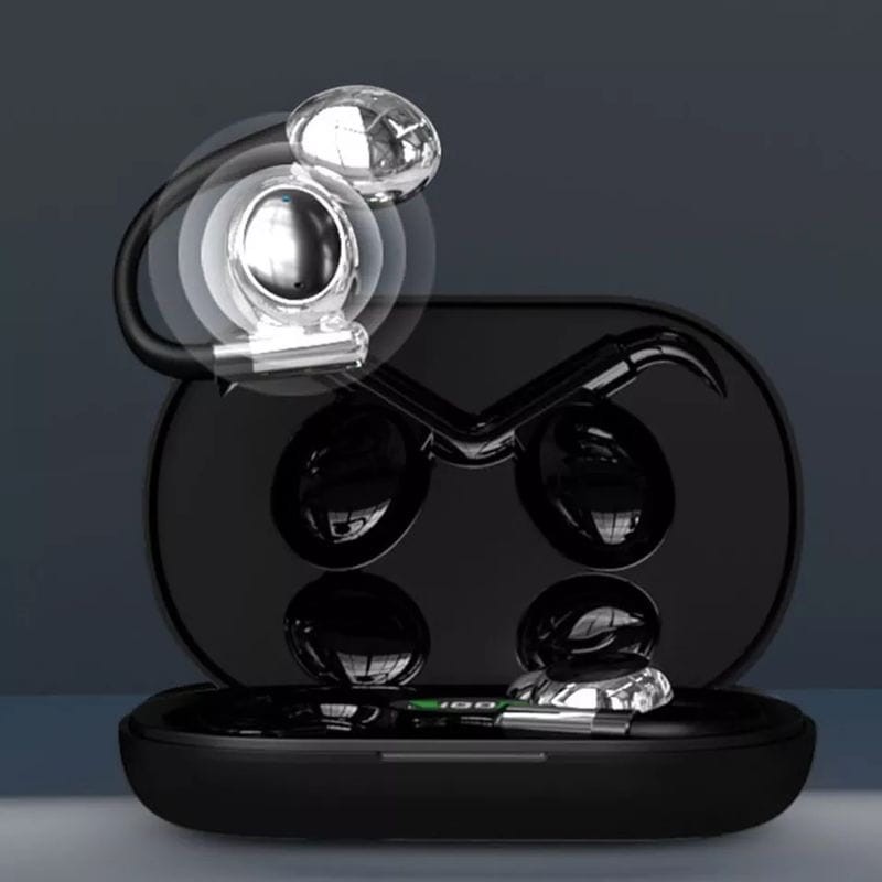 Controlo tátil de HBQ YYK-880 Gancho Azul - Auriculares Bluetooth