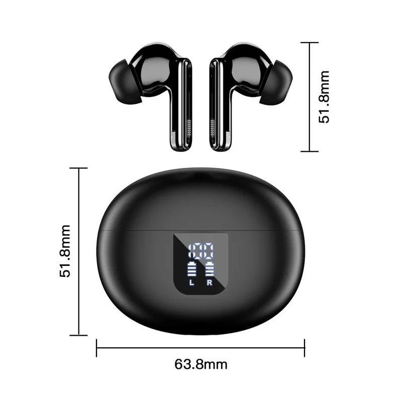 Dimensões de HBQ YYK-Q10-1 Handle Preto - Auriculares Bluetooth