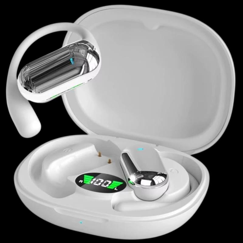 HBQ YYK-Q16S Gancho Branco - Auriculares Bluetooth