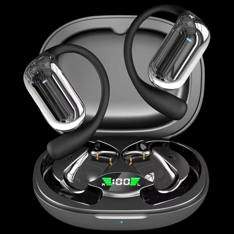 HBQ YYK-Q16S Gancho Negro - Auriculares Bluetooth