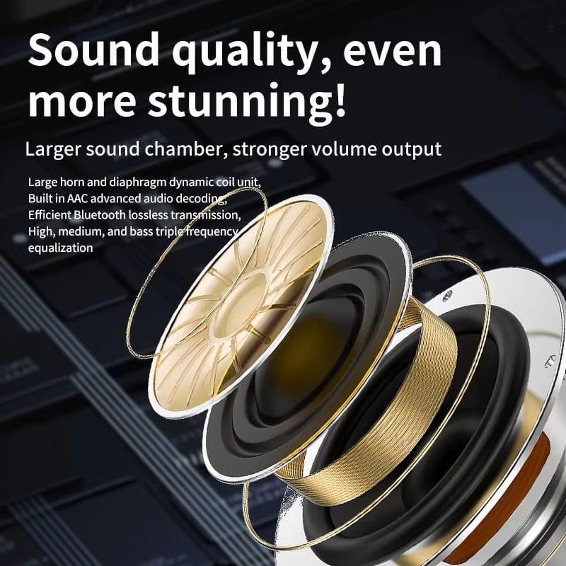 Diafragma de HBQ YYK-Q28 Gancho Negro - Auriculares Bluetooth