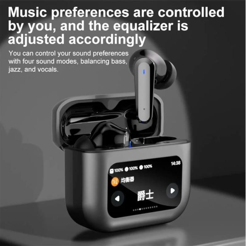 Diafragma de HBQ YYK-Q30 ANC LCD Plata - Auriculares Bluetooth