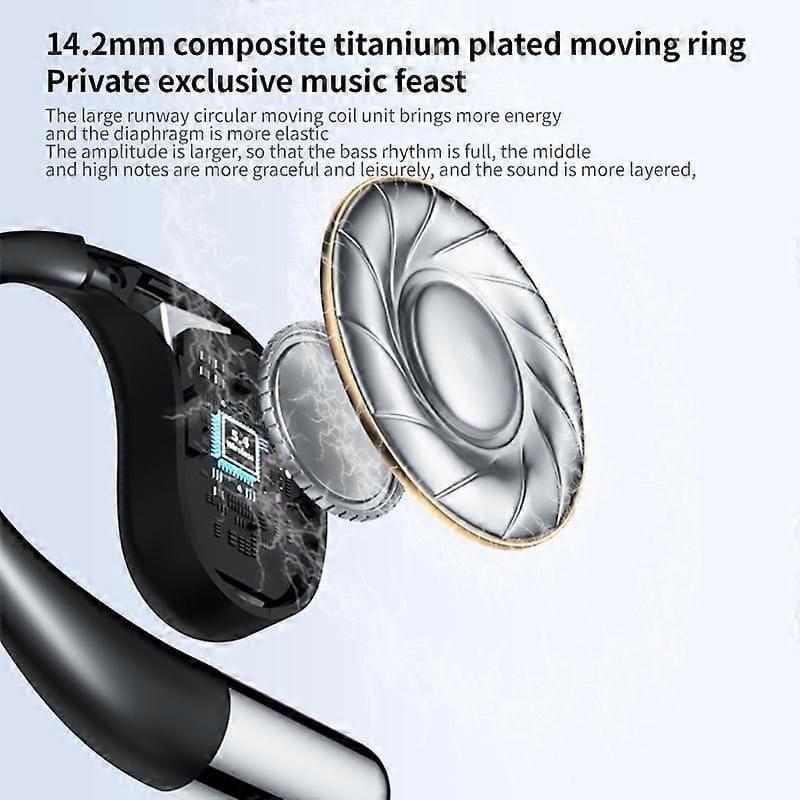 Diafragma de HBQ YYK-Q39 Gancho Negro - Auriculares Bluetooth