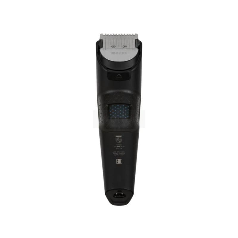 Vista frontal del cortapelos Philips Hair Clipper Series 5000 HC5650/15 Negro/Plata