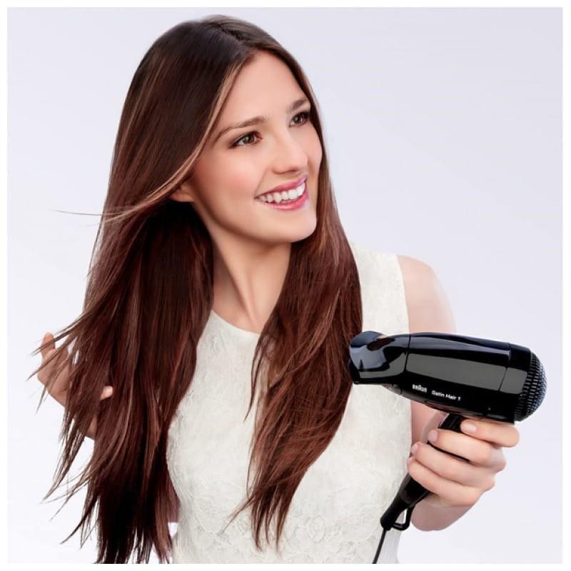 Secador de pelo Braun HD130 1200W Negro vista real