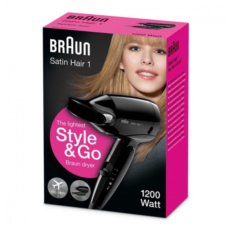 Secador de pelo Braun HD130 1200W Negro foto de la caja
